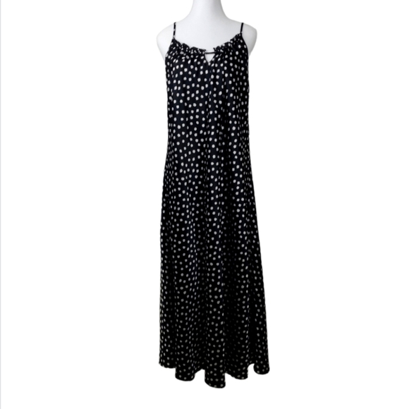 strapless open back dress Vintage Oscar de la Renta Satin Floral Slip Dress - S/M main image 1